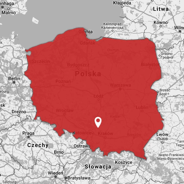 Zdjęcie artykułu: Mapa Polski.
